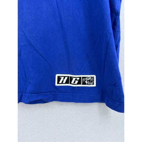 Hustle Gang Mens Blue Short Sleeve Crew Neck Bear Graphic Print T-Shirt Size 2X - Picture 3 of 8